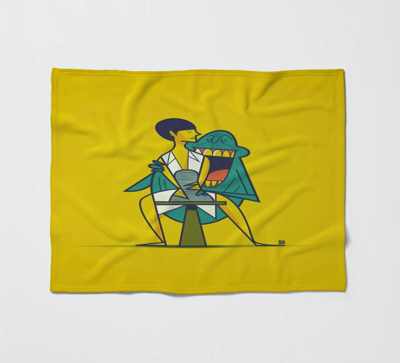 Ghost Fleecedecke von Ale Giorgini