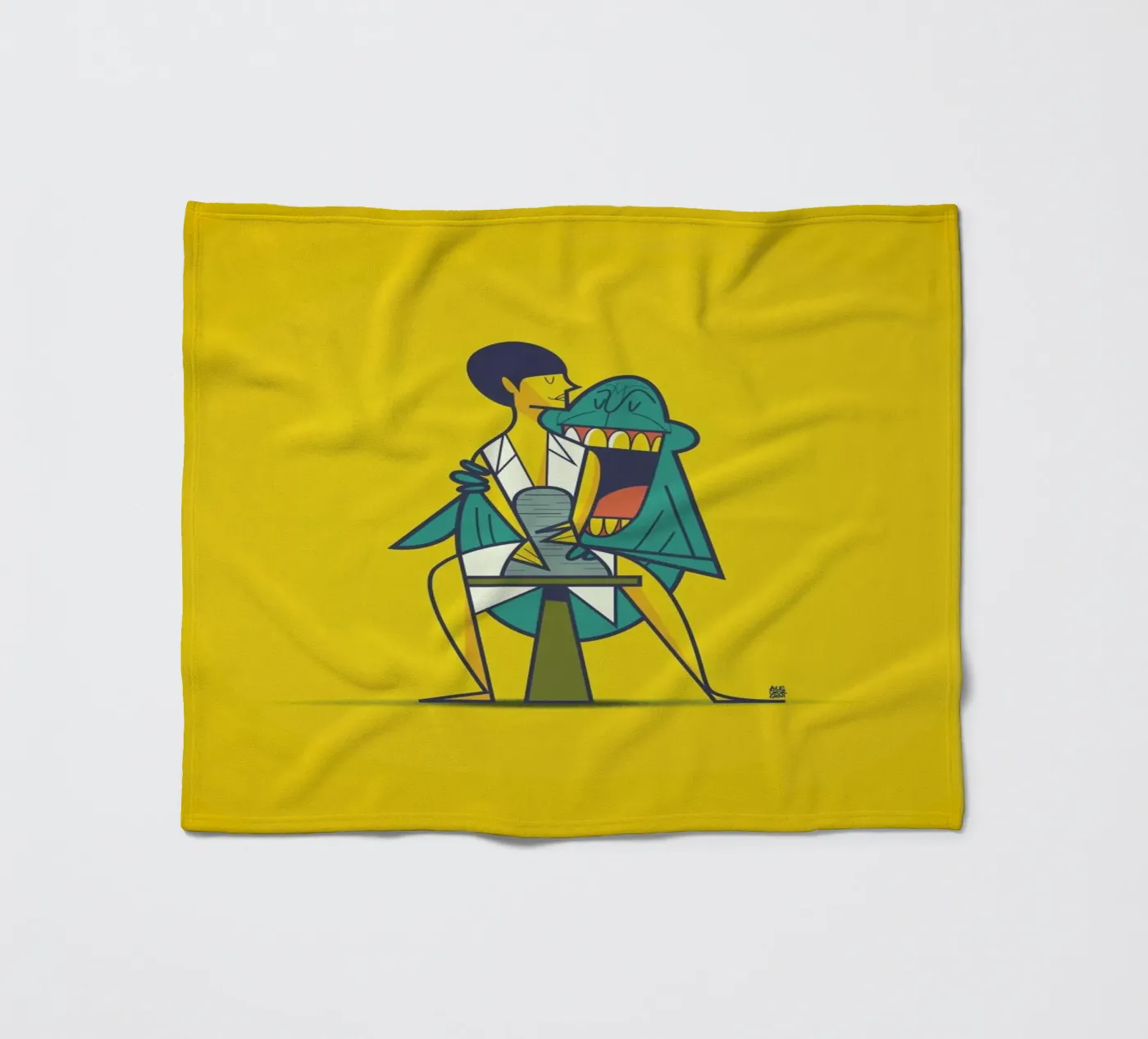 Ghost fleece blanket by Ale Giorgini