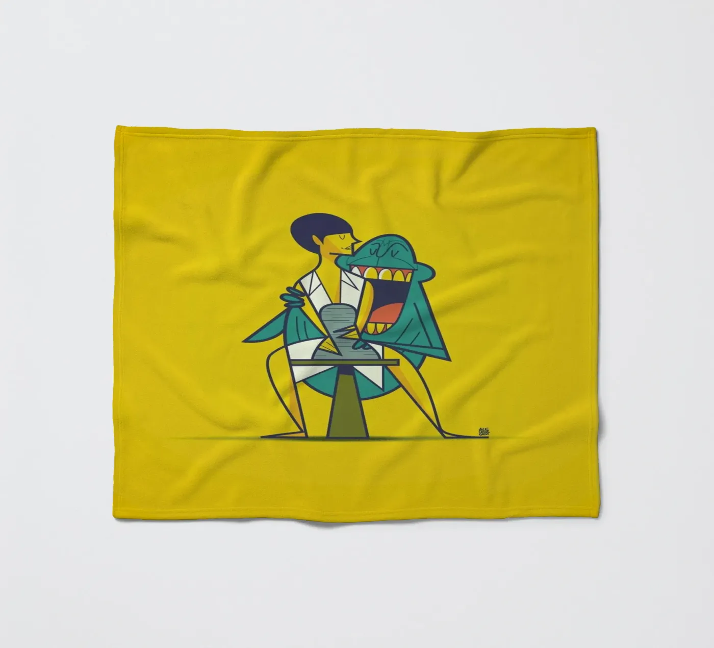 Ghost Fleecedecke von Ale Giorgini