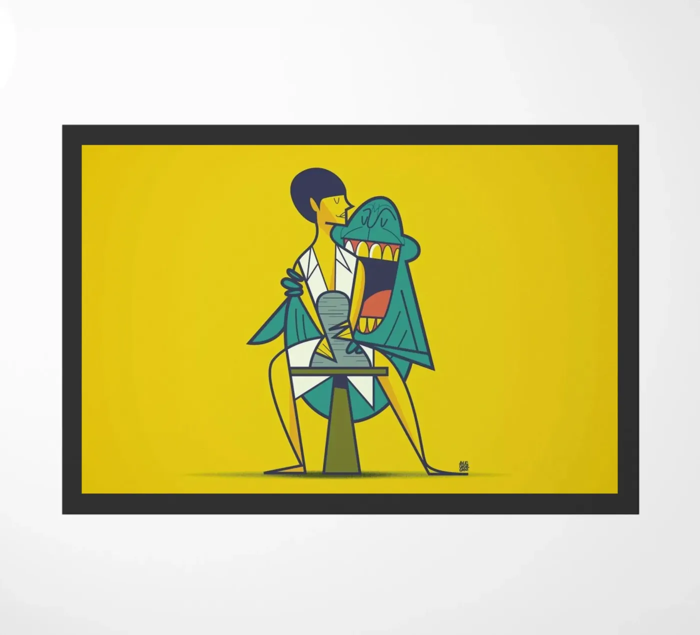 Ghost Fußmatte von Ale Giorgini