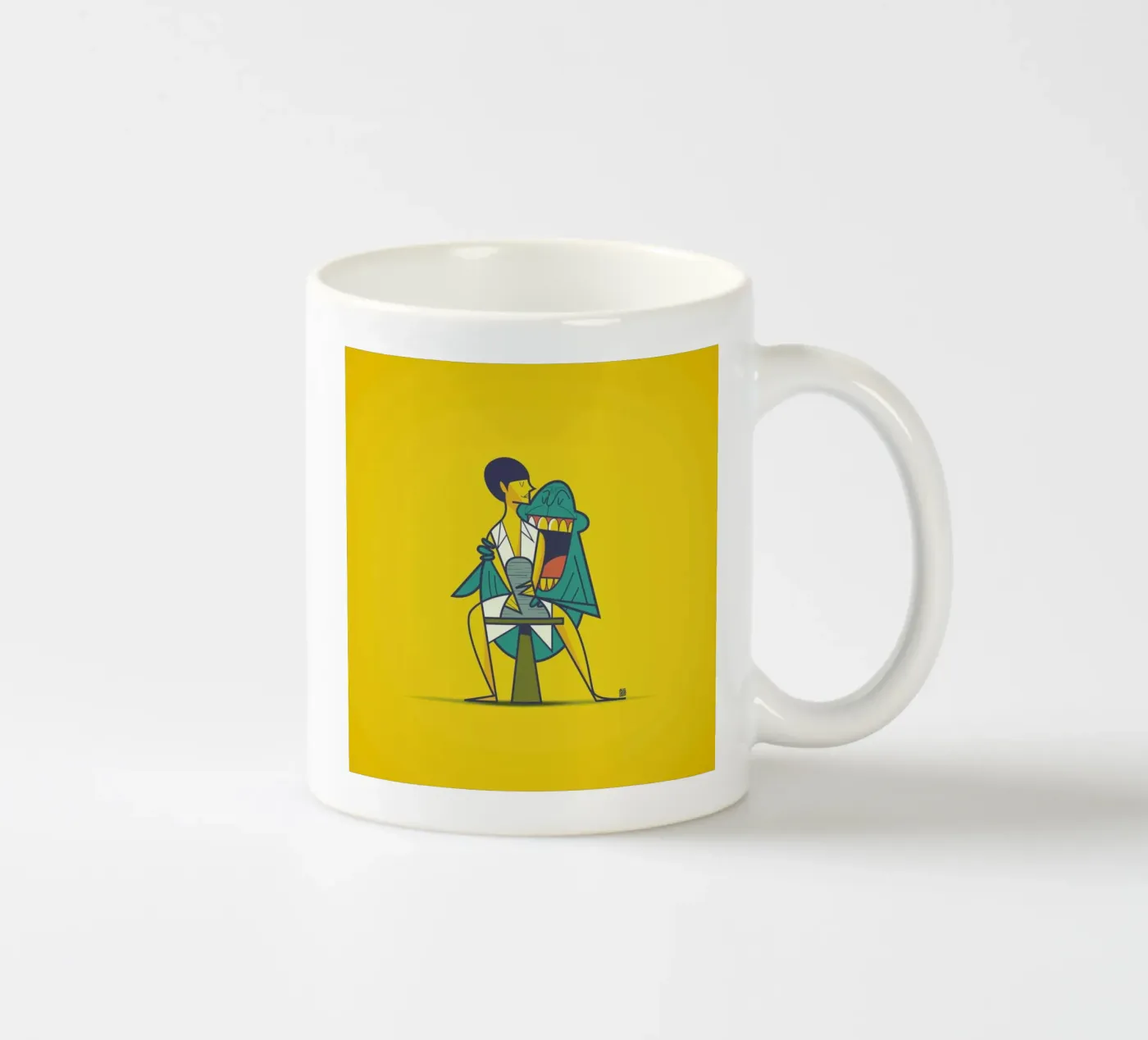 Ghost ceramic mug by Ale Giorgini