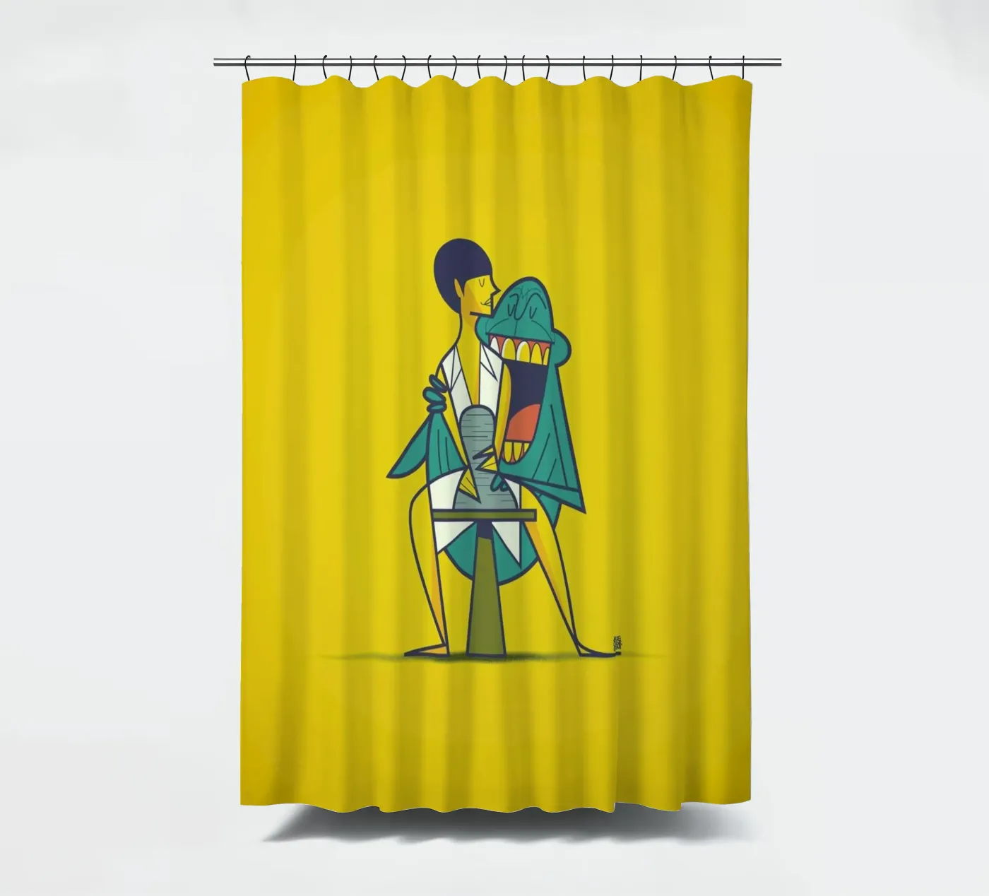Ghost Duschvorhang von Ale Giorgini