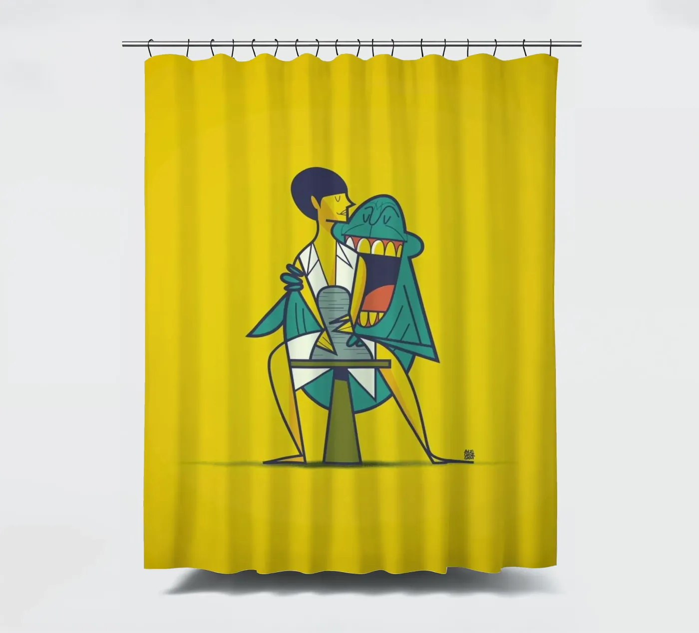 Ghost Duschvorhang von Ale Giorgini