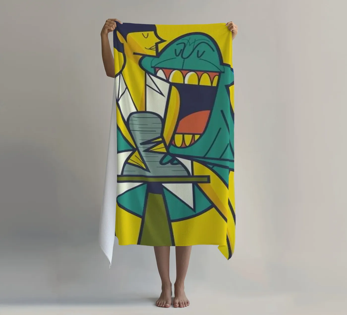 Ghost beach towel by Ale Giorgini