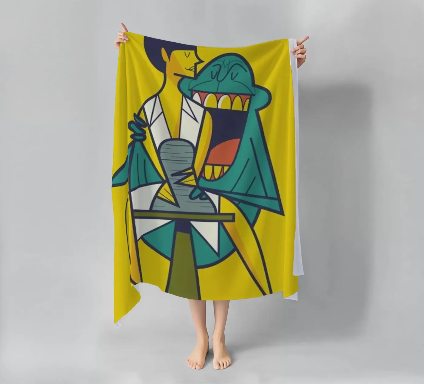 Ghost beach towel by Ale Giorgini