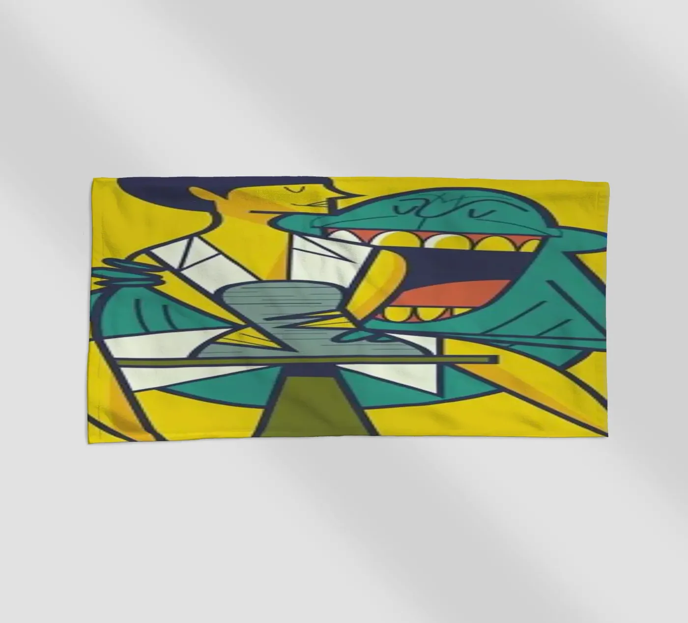 Ghost beach towel by Ale Giorgini