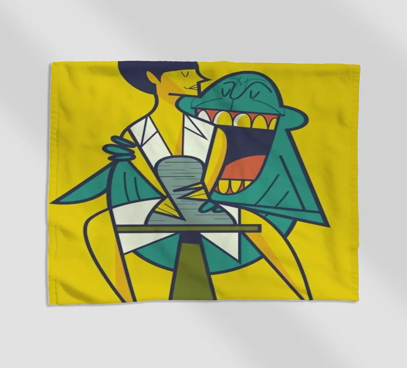 Ghost beach towel by Ale Giorgini