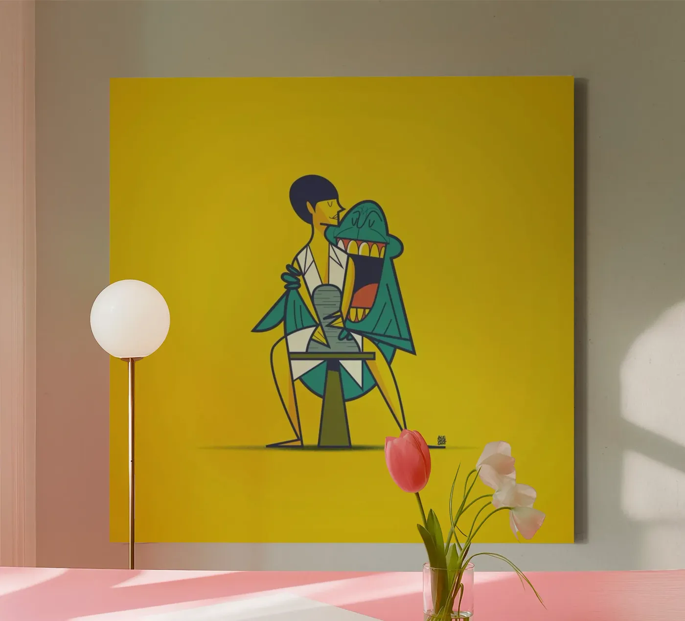 Ghost Leinwand von Ale Giorgini