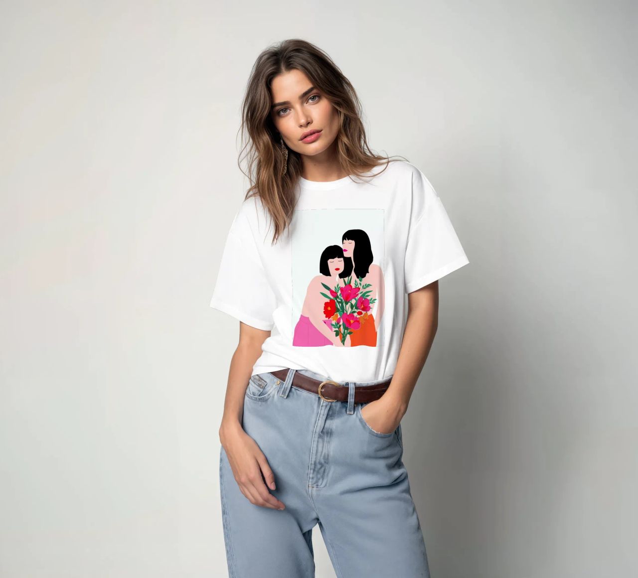 Spring Goddess t-shirt da Céleste Wallaert