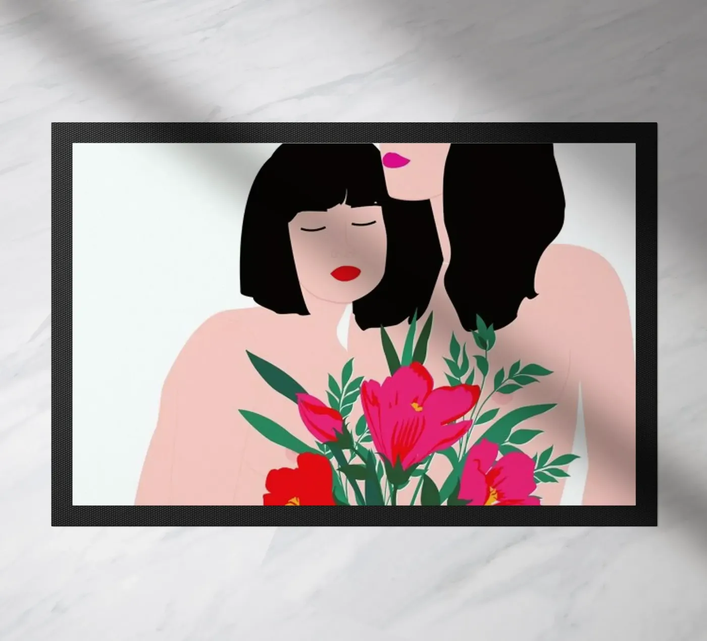 Spring Goddess doormat by Céleste Wallaert