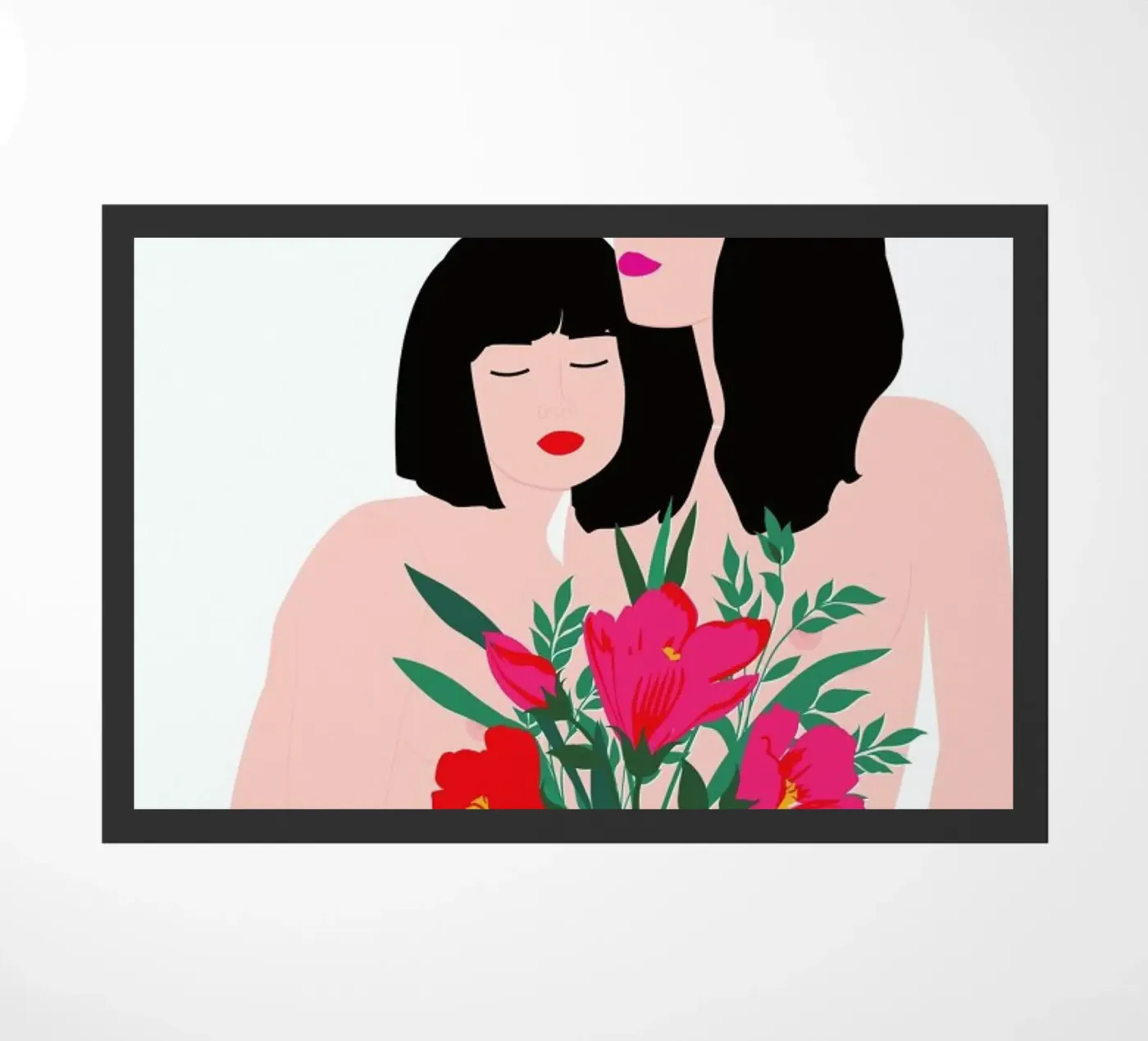 Spring Goddess doormat by Céleste Wallaert