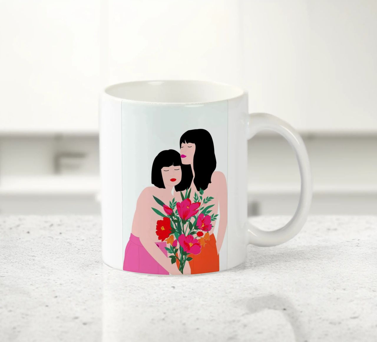 Spring Goddess tazza in ceramica da Céleste Wallaert