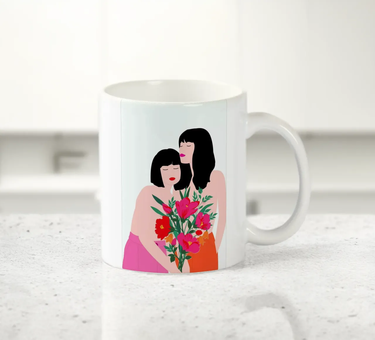 Spring Goddess Keramik Tasse von Céleste Wallaert