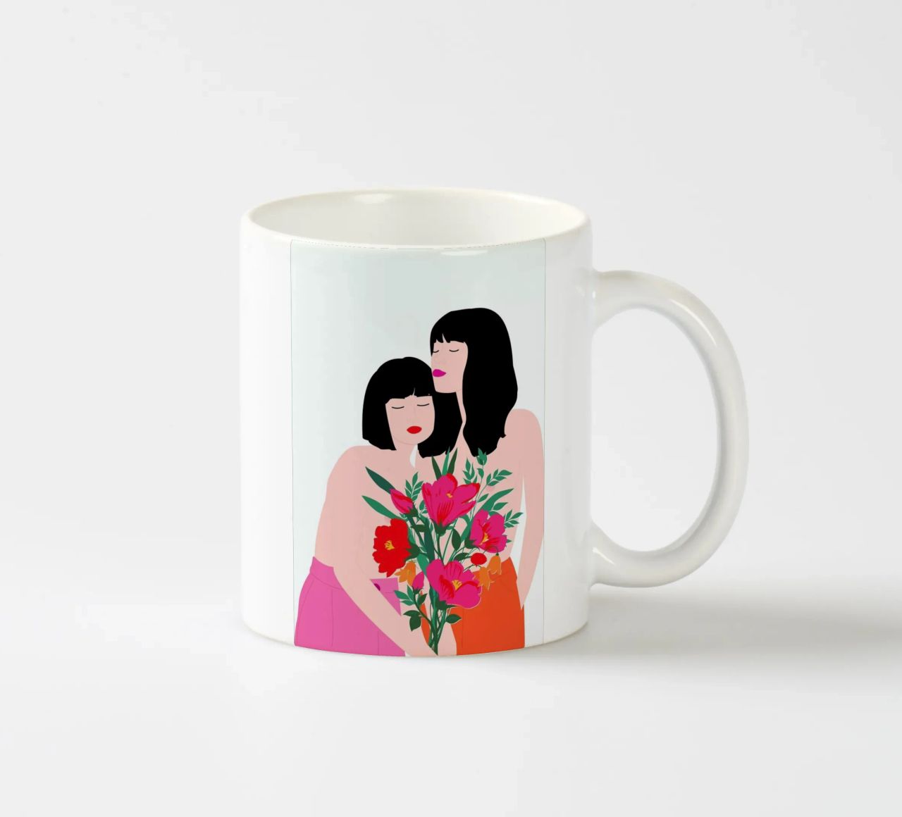 Spring Goddess tazza in ceramica da Céleste Wallaert