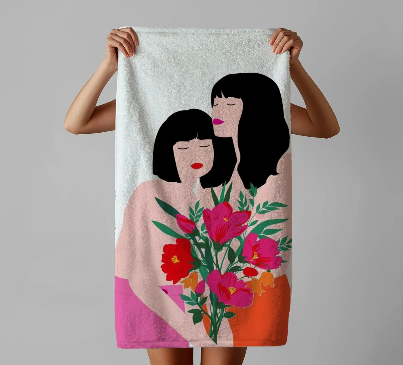 Spring Goddess towel by Céleste Wallaert