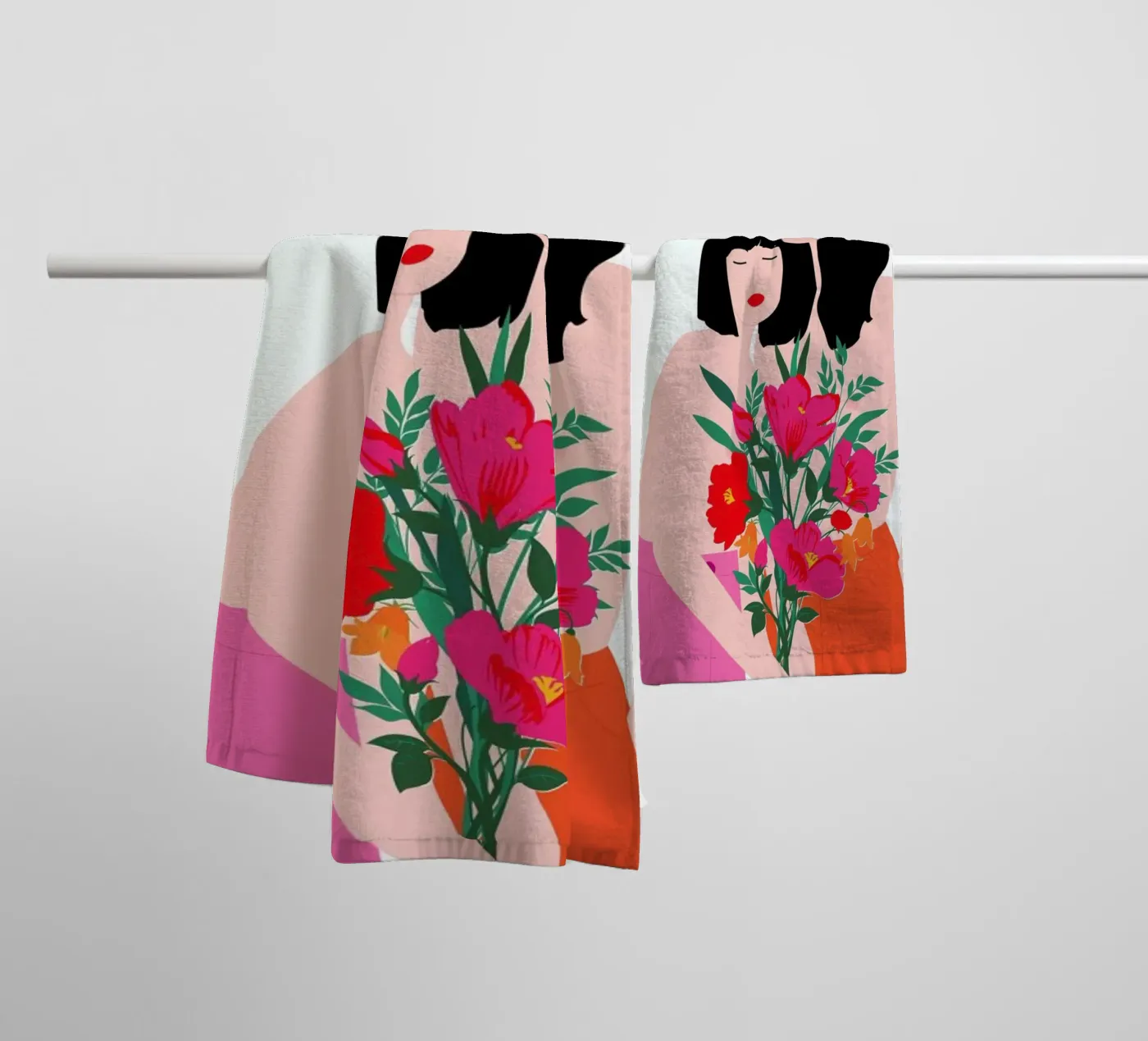 Spring Goddess towel by Céleste Wallaert