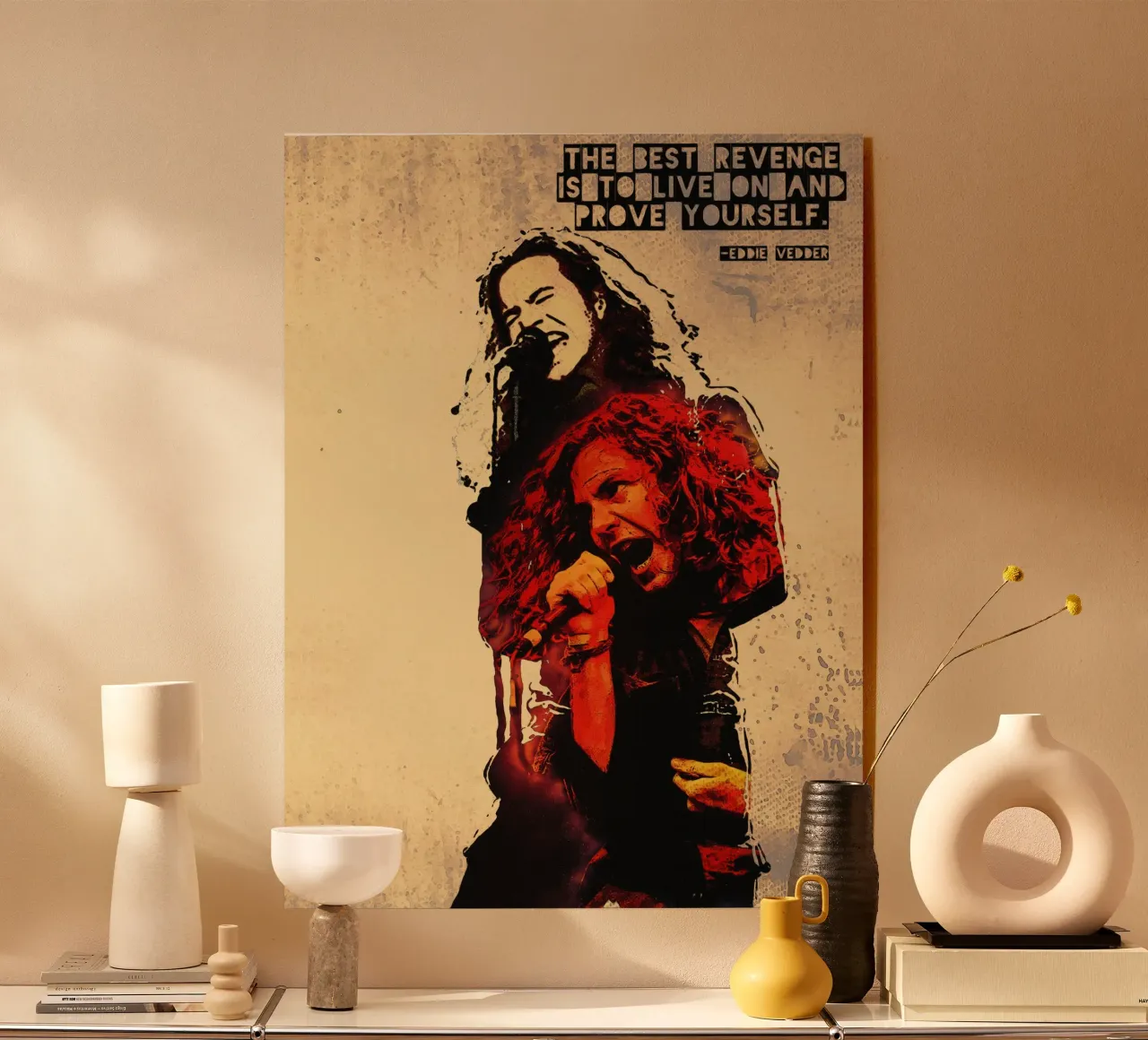 Eddie Vedder Citazione plexiglass da Gunawan Rb