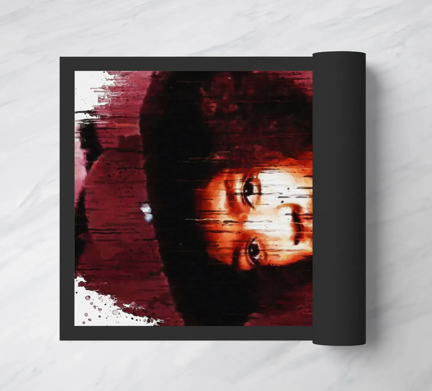 Jimi Hendrix Quotes doormat by Gunawan Rb