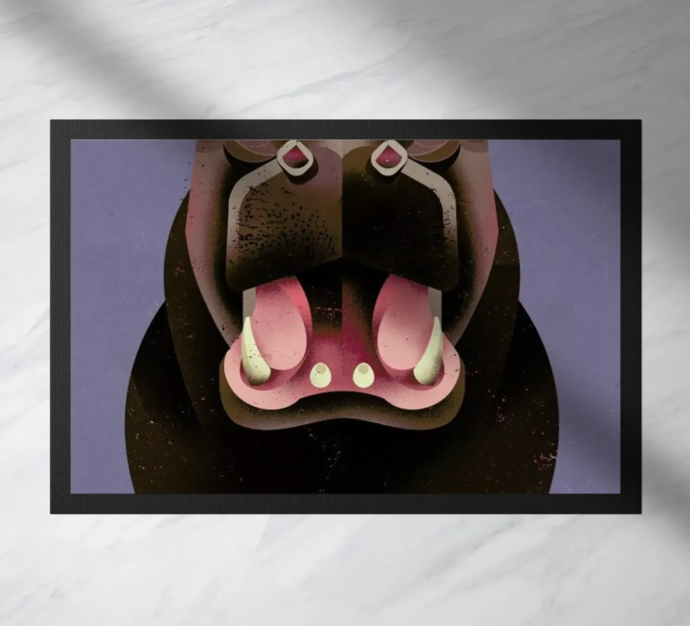 Hippo Fußmatte von Dieter Braun