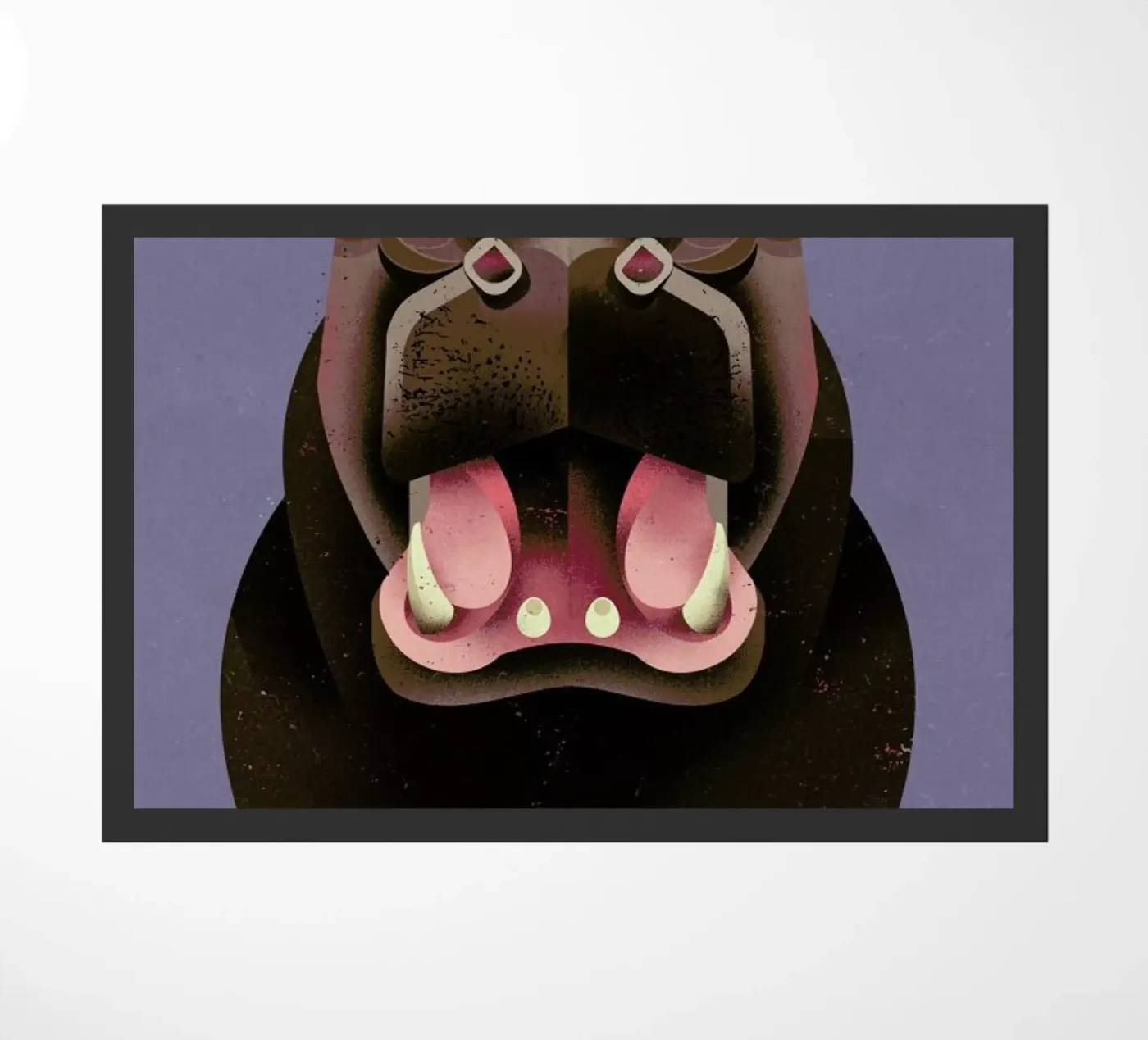 Hippo Fußmatte von Dieter Braun
