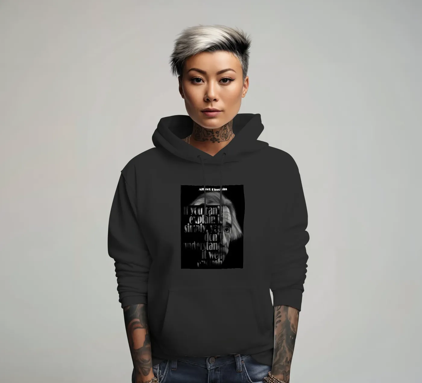 Albert Einstein Quotes hoodie by Gunawan Rb
