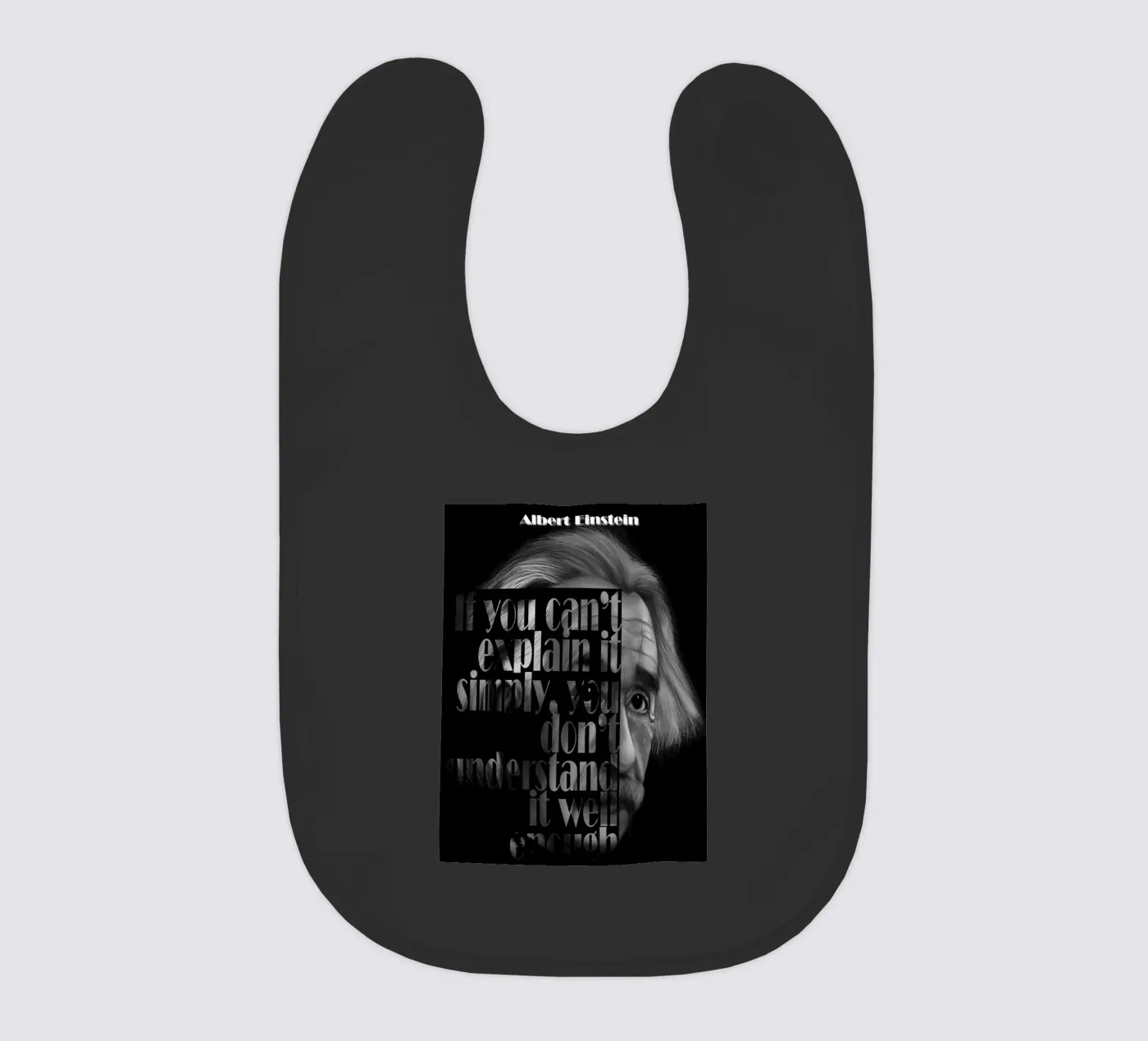 Citaten van Albert Einstein baby slabbetje van Gunawan Rb