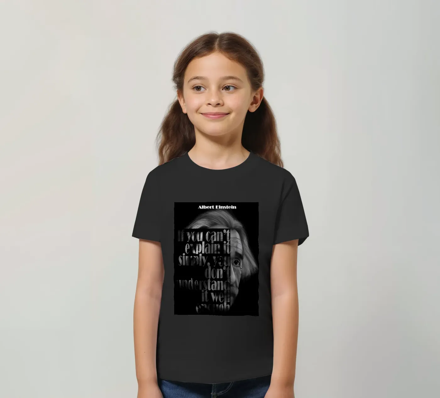 Albert Einstein Quotes Kinder T-Shirt von Gunawan Rb