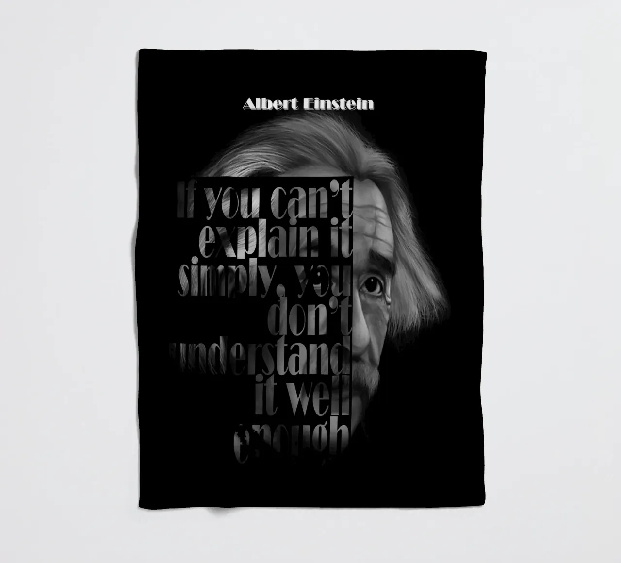 Albert Einstein Citazioni coperta in pile da Gunawan Rb