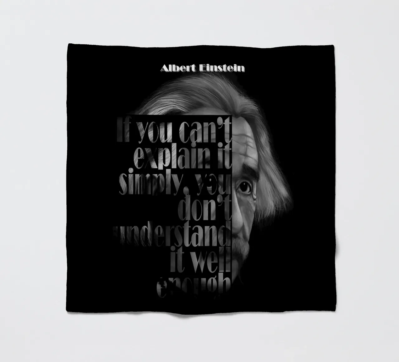 Albert Einstein Citazioni coperta in pile da Gunawan Rb