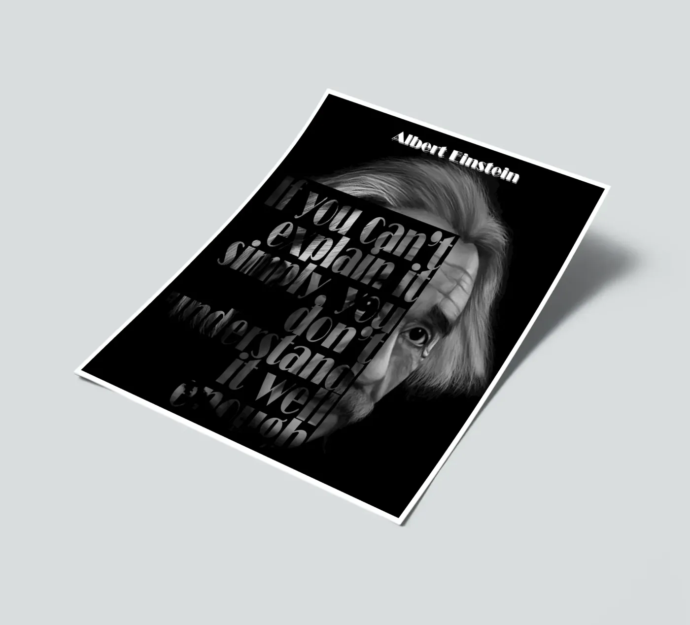 Albert Einstein Quotes planche autocollant de Gunawan Rb