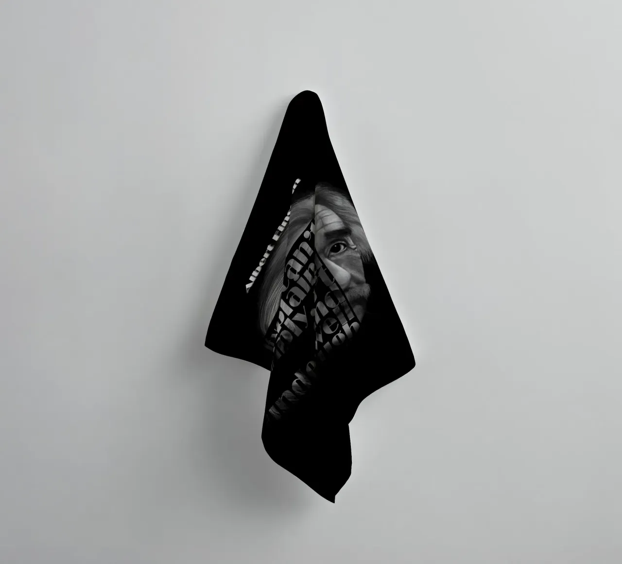 Albert Einstein Quotes towel by Gunawan Rb