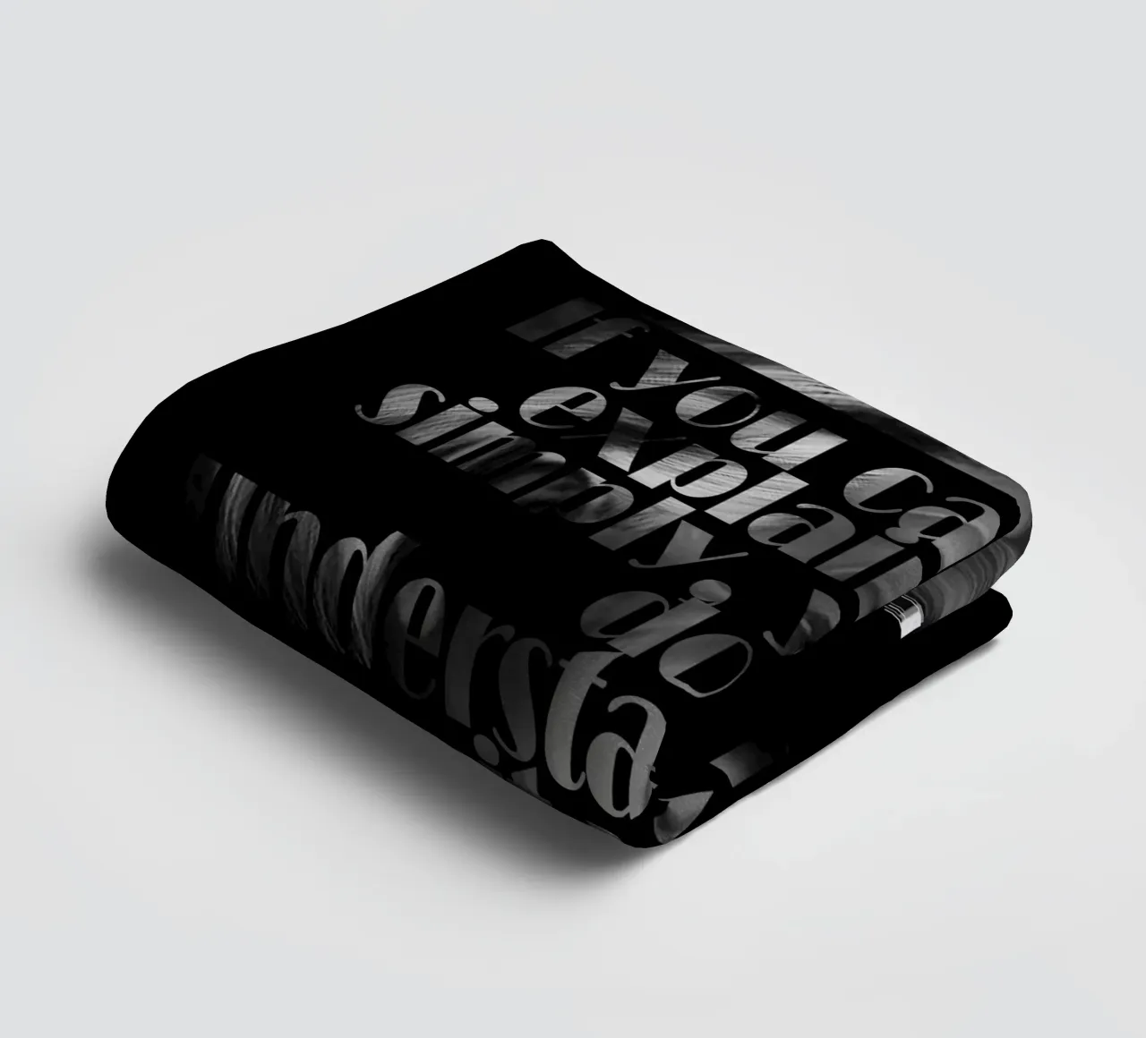 Albert Einstein Quotes towel by Gunawan Rb