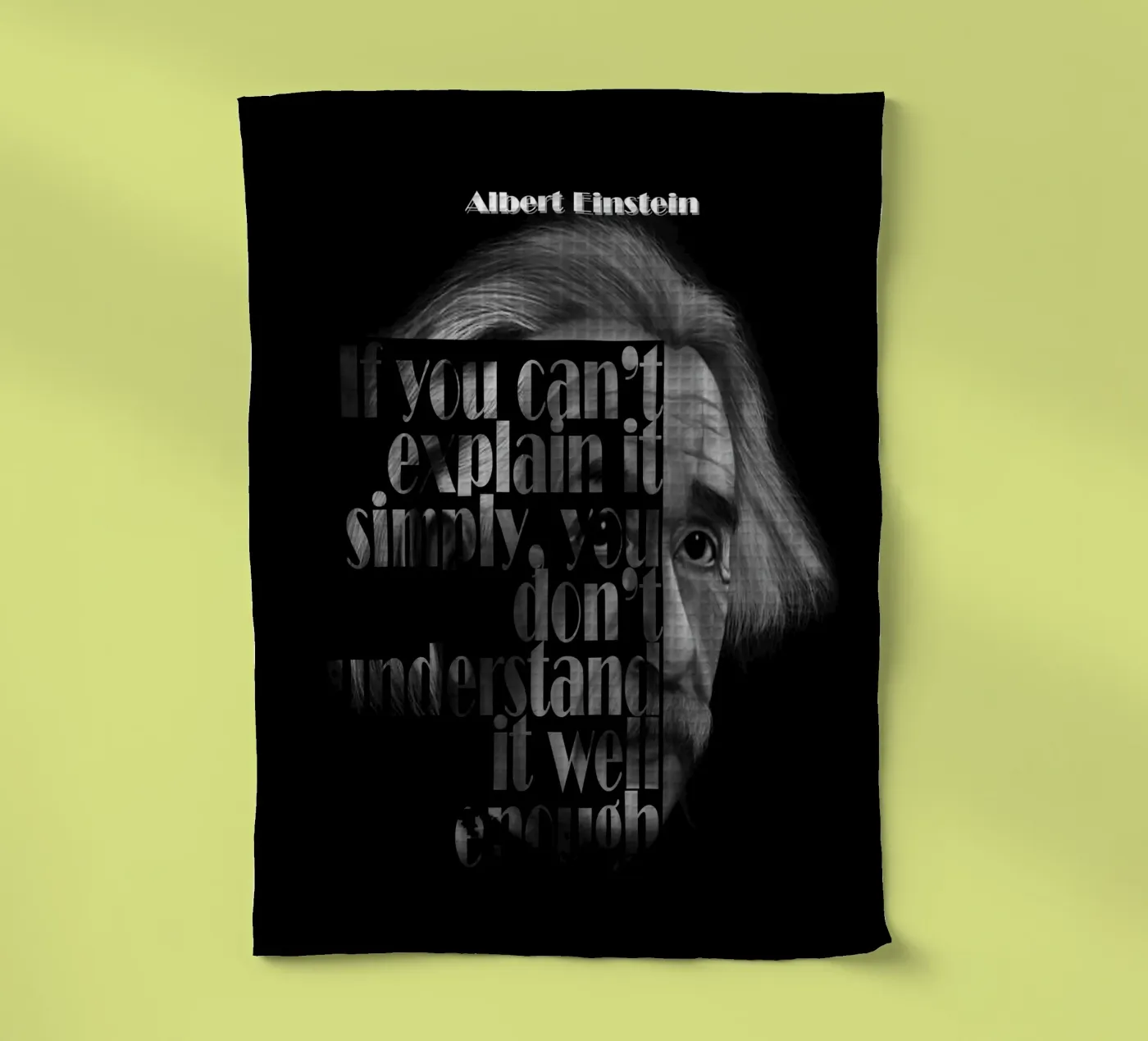 Albert Einstein Quotes Geschirrtuch von Gunawan Rb