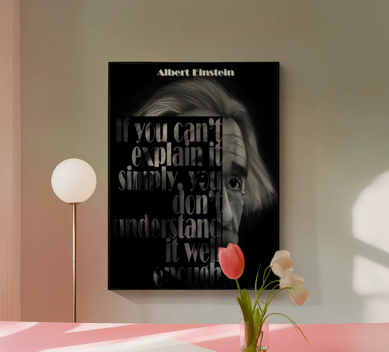 Albert Einstein Quotes Acryl-Glas von Gunawan Rb