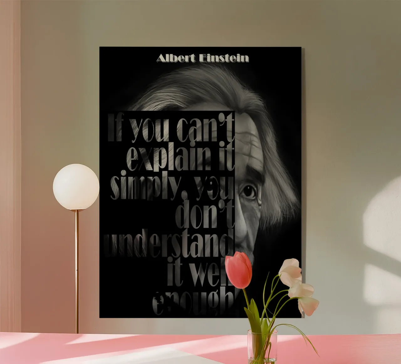 Albert Einstein Quotes Acryl-Glas von Gunawan Rb