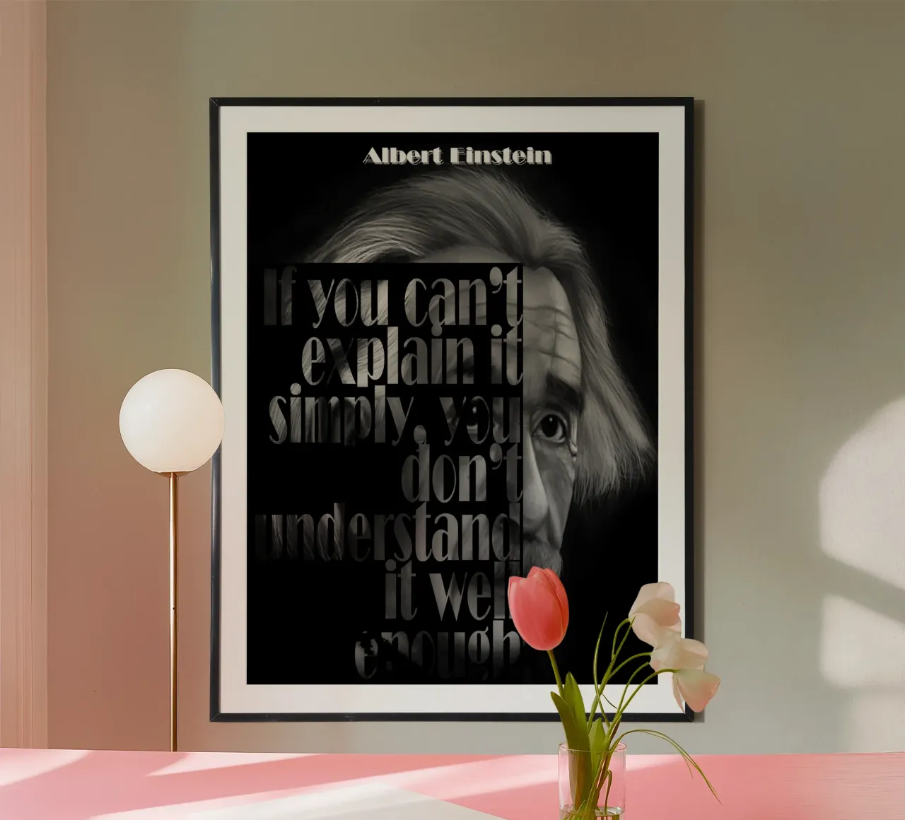 Albert Einstein Quotes poster by Gunawan Rb