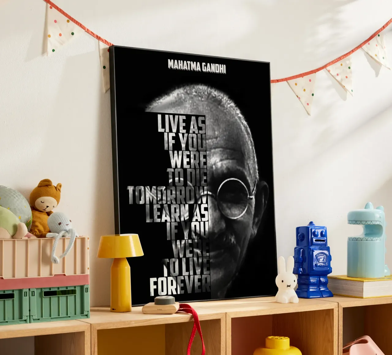 Mahatma Gandhi Citazioni alluminio dibond da Gunawan Rb