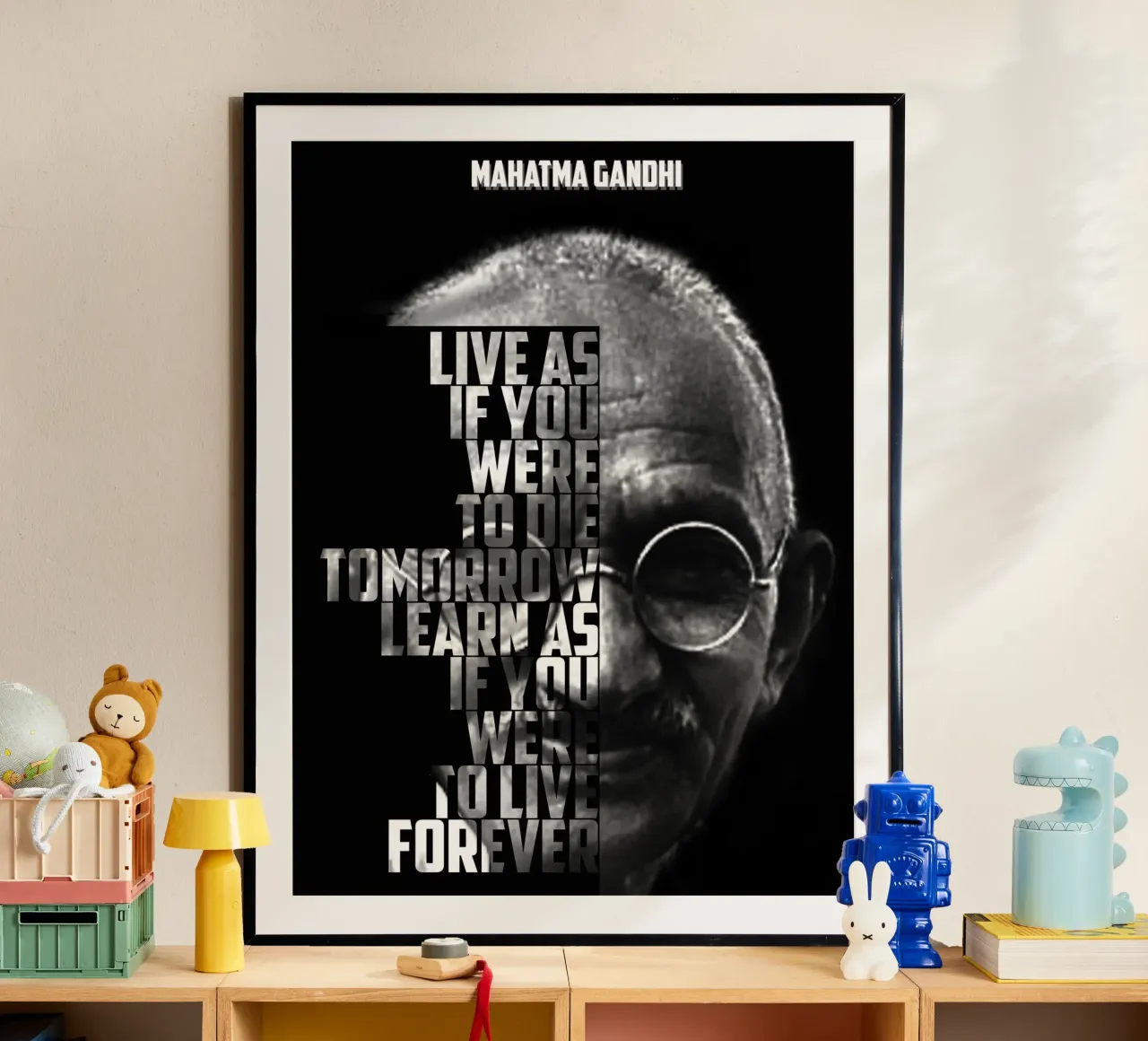 Mahatma Gandhi Citazioni carta hahnemühle da Gunawan Rb
