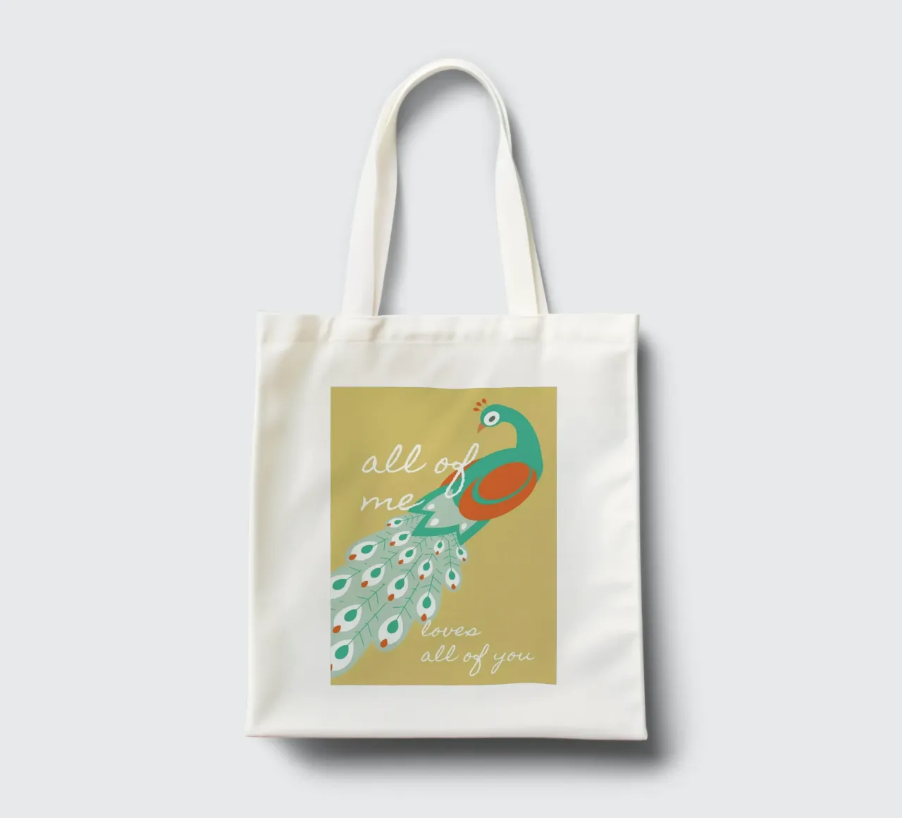 All Of Me - Peacock borsa in juta da BlauMaschine