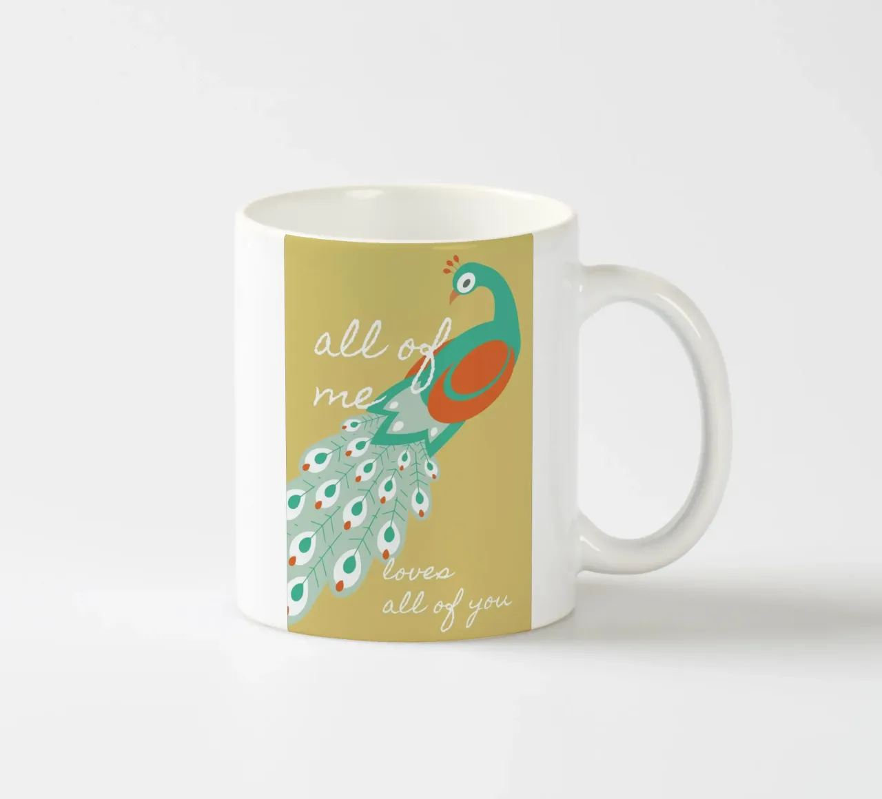 All Of Me - Peacock tazza in ceramica da BlauMaschine