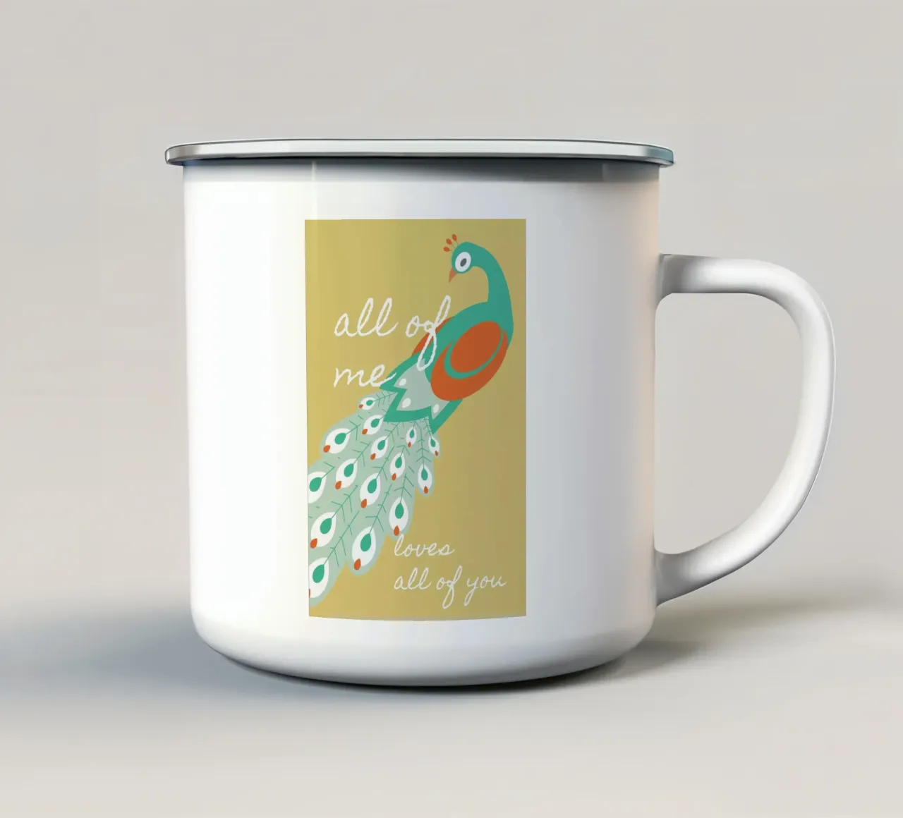 All Of Me - Peacock tazza in smalto da BlauMaschine