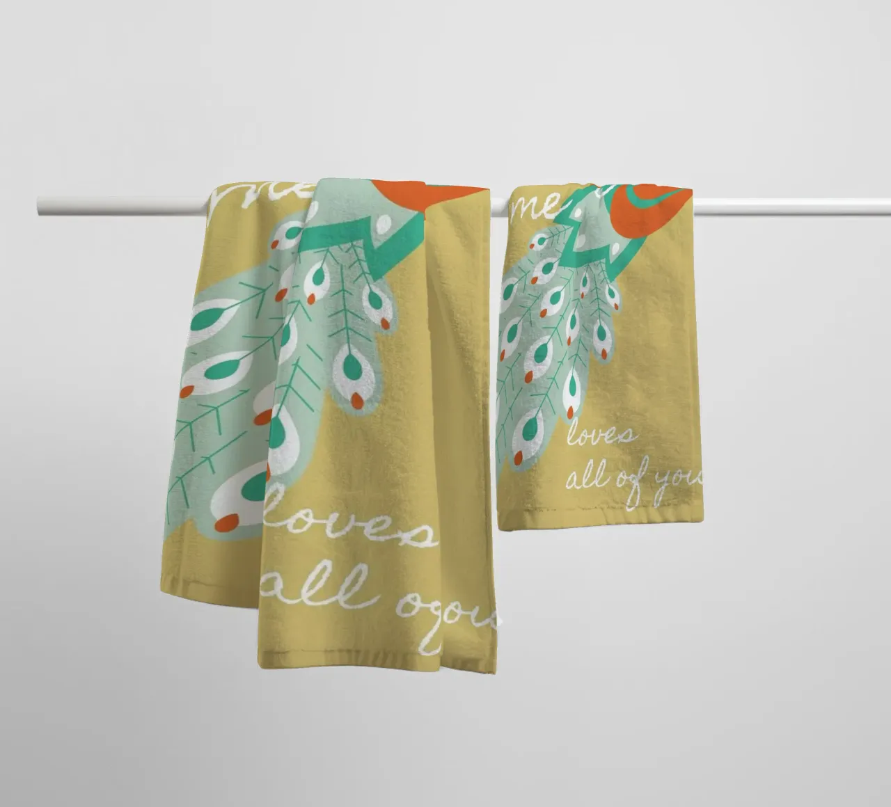 All Of Me - Peacock asciugamano da bagno da BlauMaschine