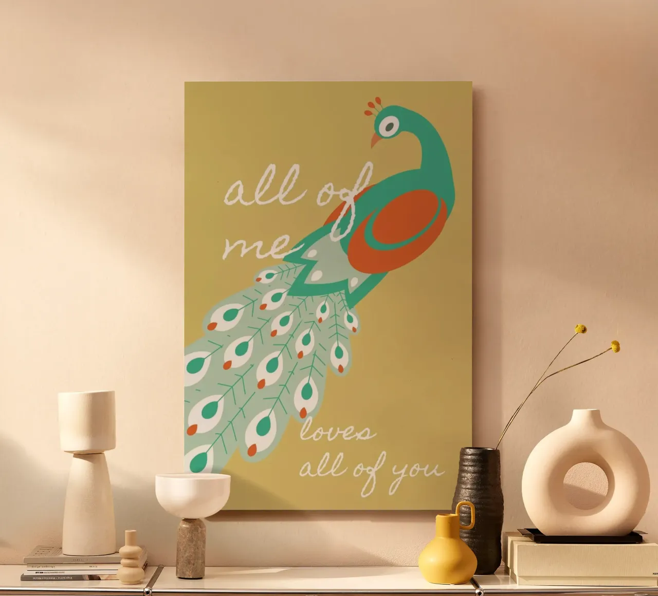 All Of Me - Peacock alluminio dibond da BlauMaschine