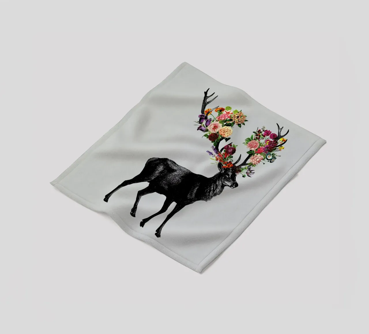 Sprint Itself Deer Floral coperta in pile da Tobe Fonseca