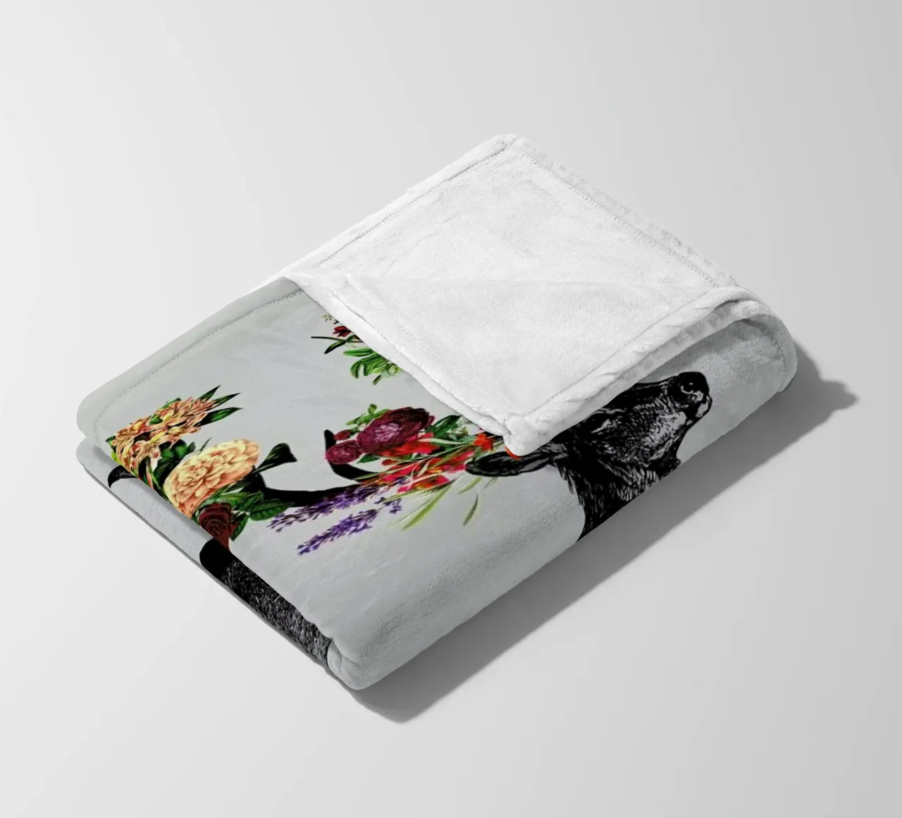 Sprint Itself Deer Floral coperta in pile da Tobe Fonseca