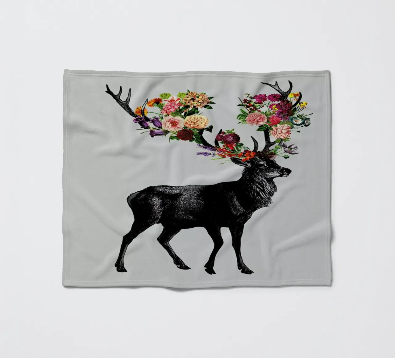 Sprint Itself Deer Floral coperta in pile da Tobe Fonseca
