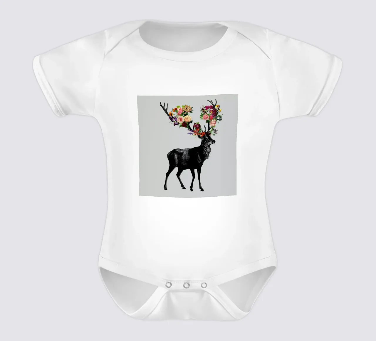 Sprint Itself Deer Floral body neonato maniche corte da Tobe Fonseca