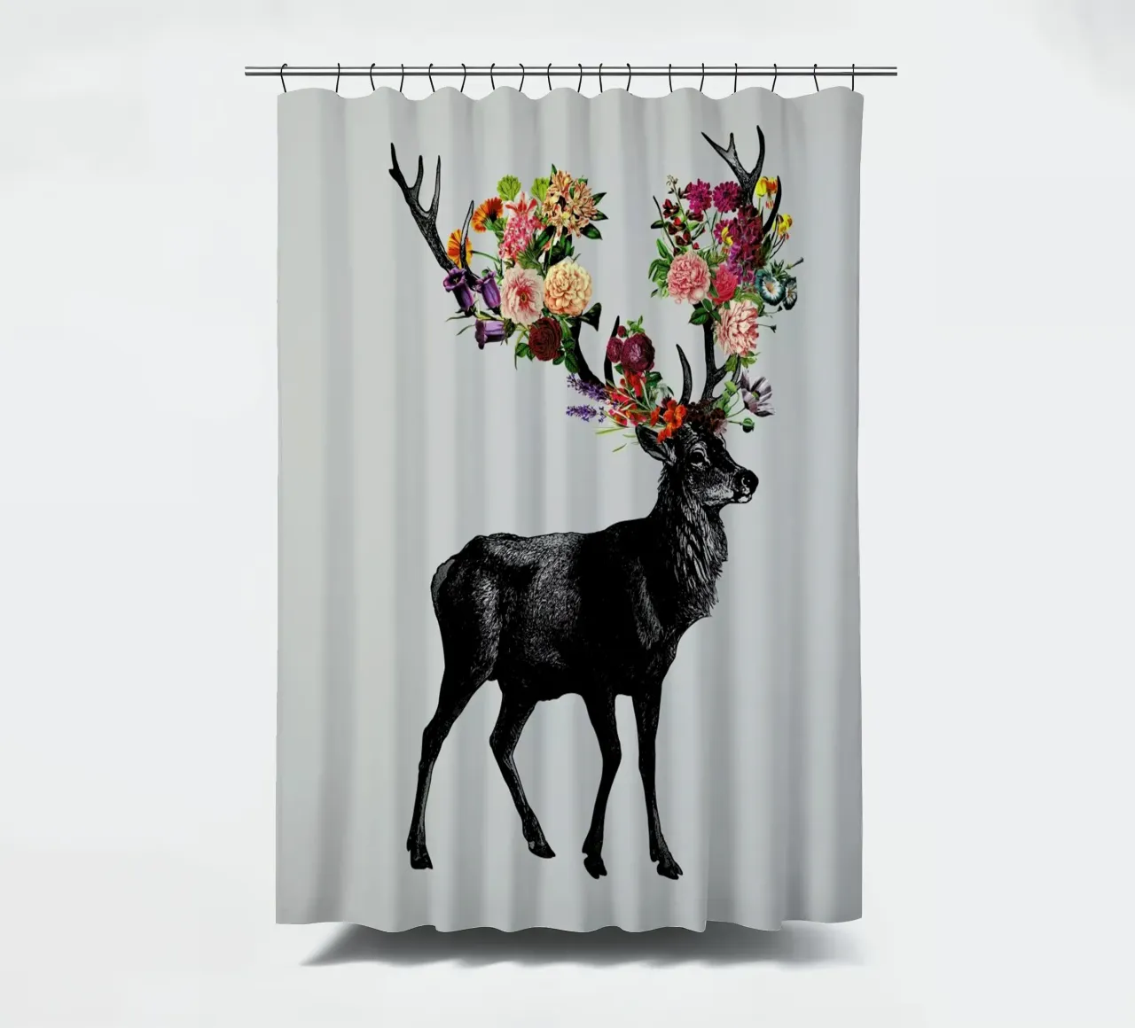 Sprint Itself Deer Floral rideau de douche de Tobe Fonseca