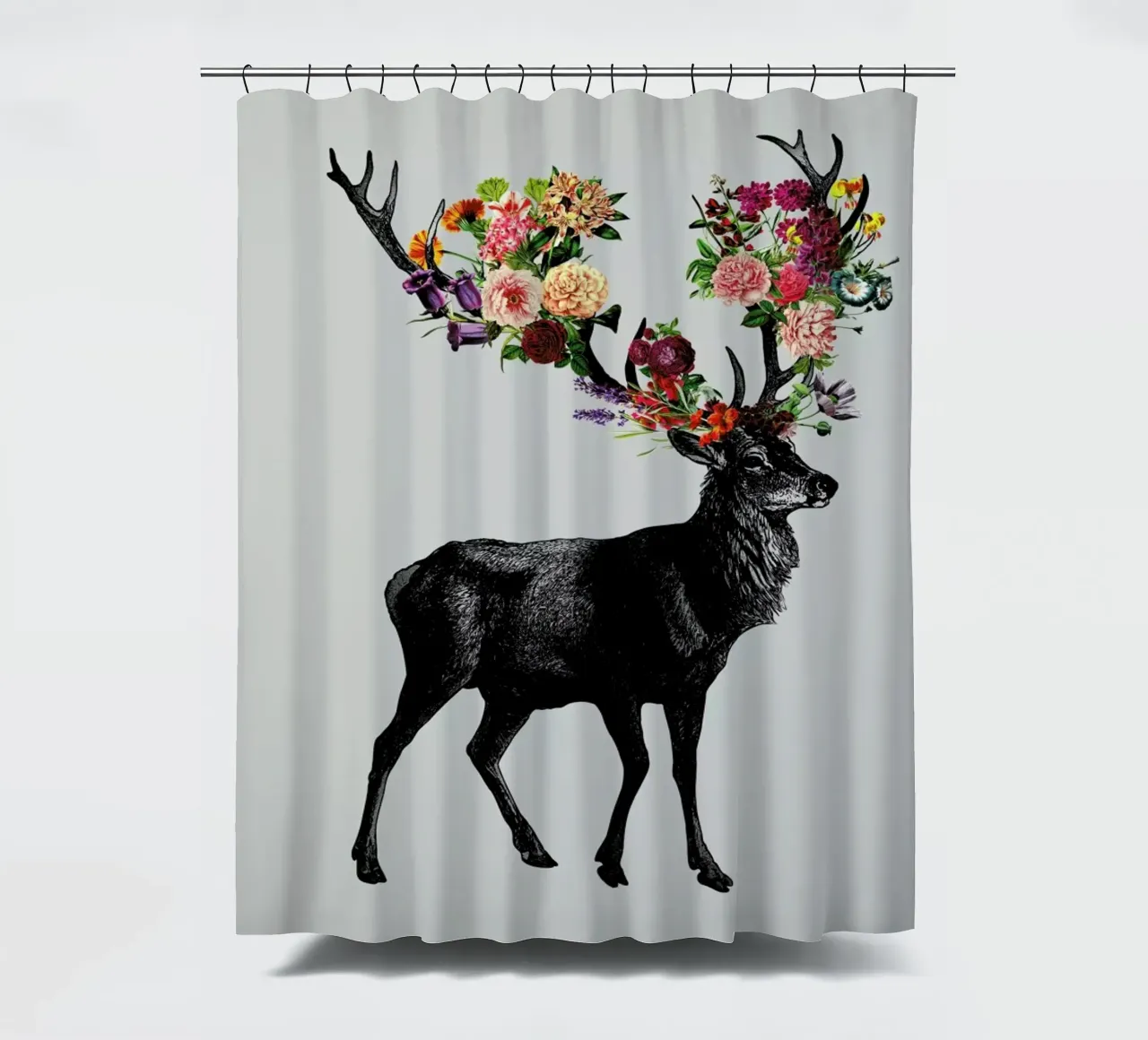 Sprint Itself Deer Floral rideau de douche de Tobe Fonseca