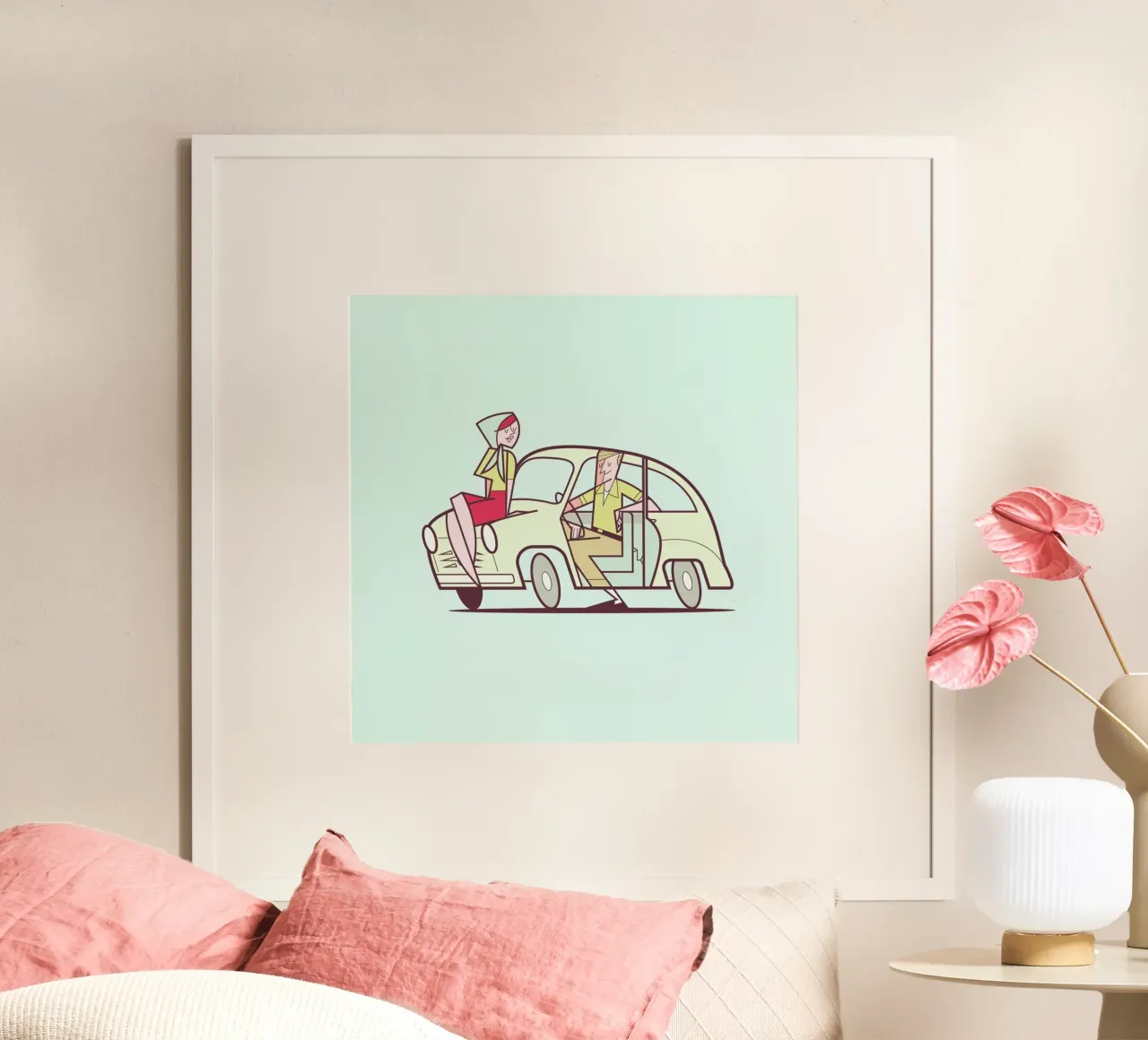 Seicento poster con telaio in alluminio da Ale Giorgini